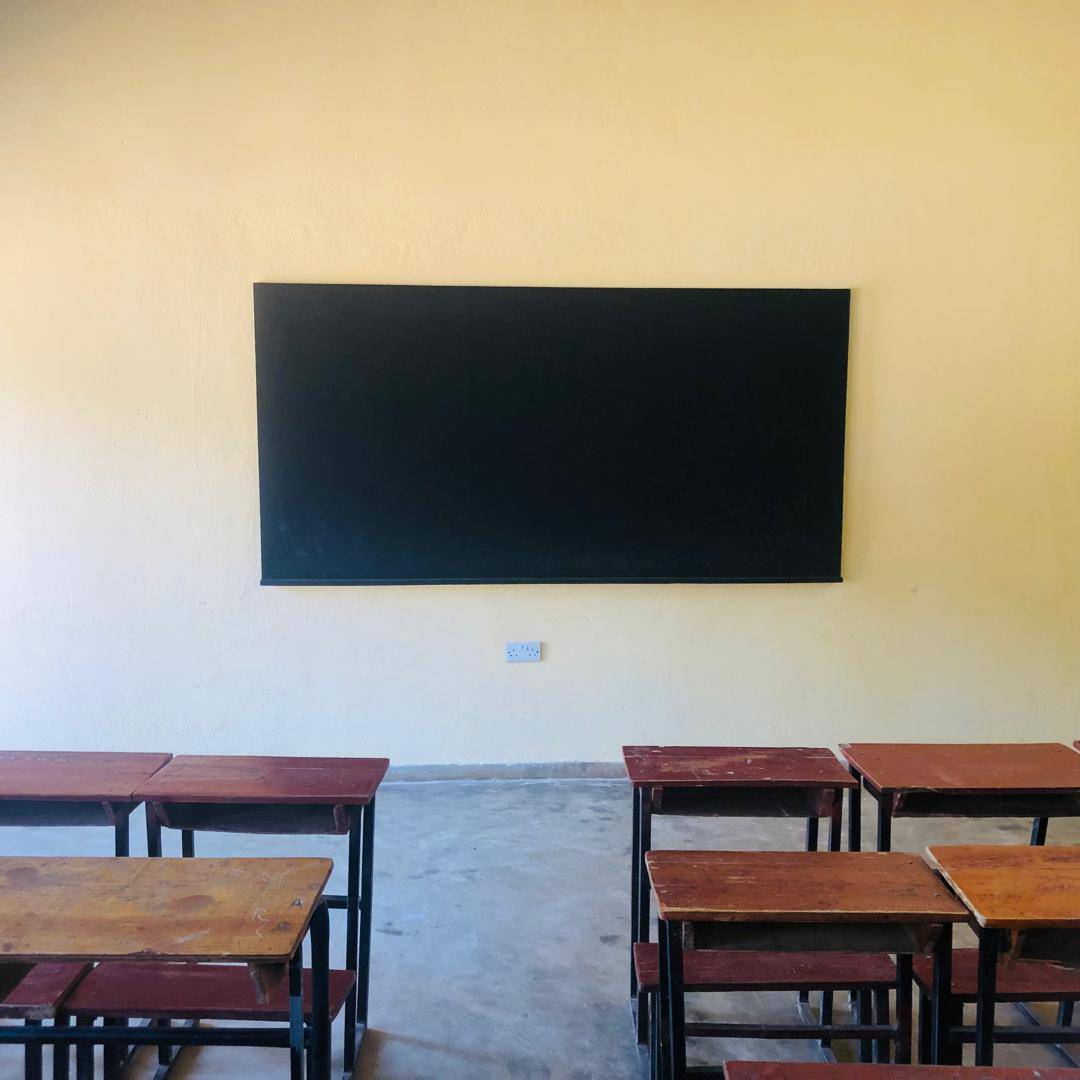 Bright classroom